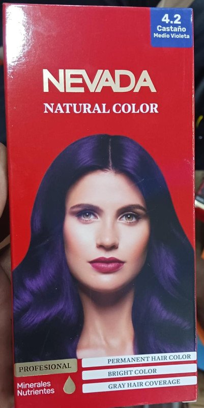 Nevada Permanant color  hair Castano Medio Violeta